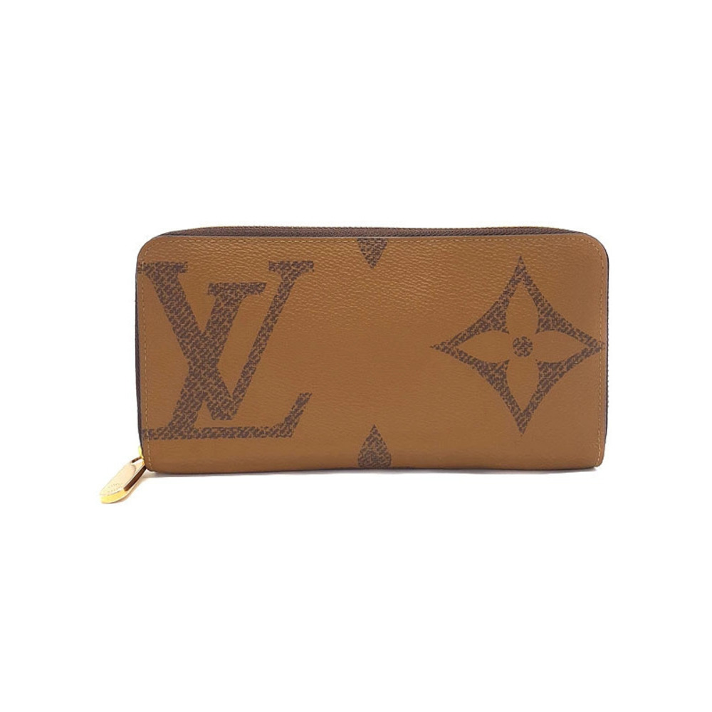 Louis Vuitton Giant Monogram Reverse Zippy Wallet Round Zipper Long